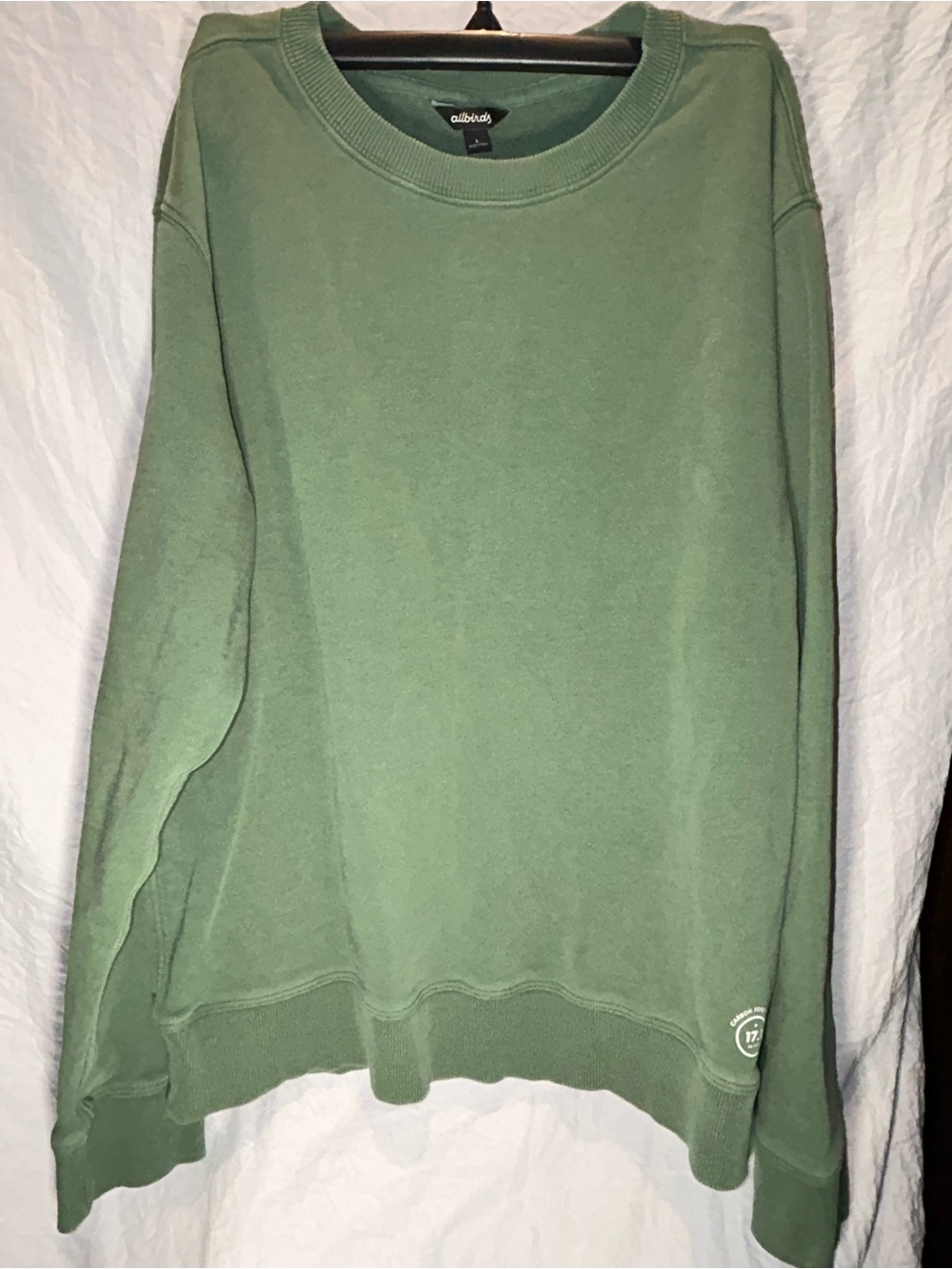 Allbirds Men’s Green Crewneck Sweatshirt Size Large